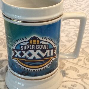 Super Bowl #37 beer stein mug NFL 2003
